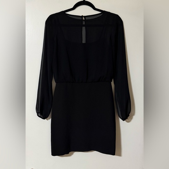 Banana Republic Elegant Black Long Sleeve Dress - Picture 1 of 6